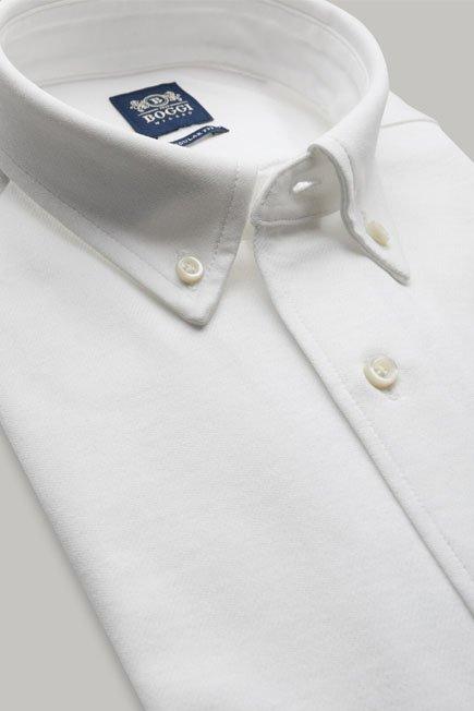 White Cotton Jersey Polo Shirt, 3901_BCO, large image number 5