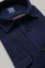 Boggi Milano - Navy Cotton Jersey And Wool Overshirt Navey For Men