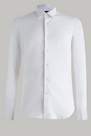 Boggi Milano - قميص قطن نايلون مطاطي أبيض للرجال - نحيف للغاية