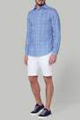 Boggi Milano - Light Blue Floral Print Cotton Poplin Shirt For Men - Regular