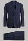 Boggi Milano - Blue Checked Suit In Super 140 Wool