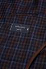 Boggi Milano - Dark Brown And Blue Gingham Flannel Jacket For Men - Regular