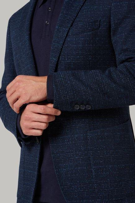 Boggi Milano - Blue Patterned Jersey Jacket