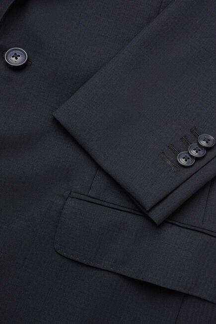 Navy Herringbone Stretch Suit, 3901_NAVY, large image number 2