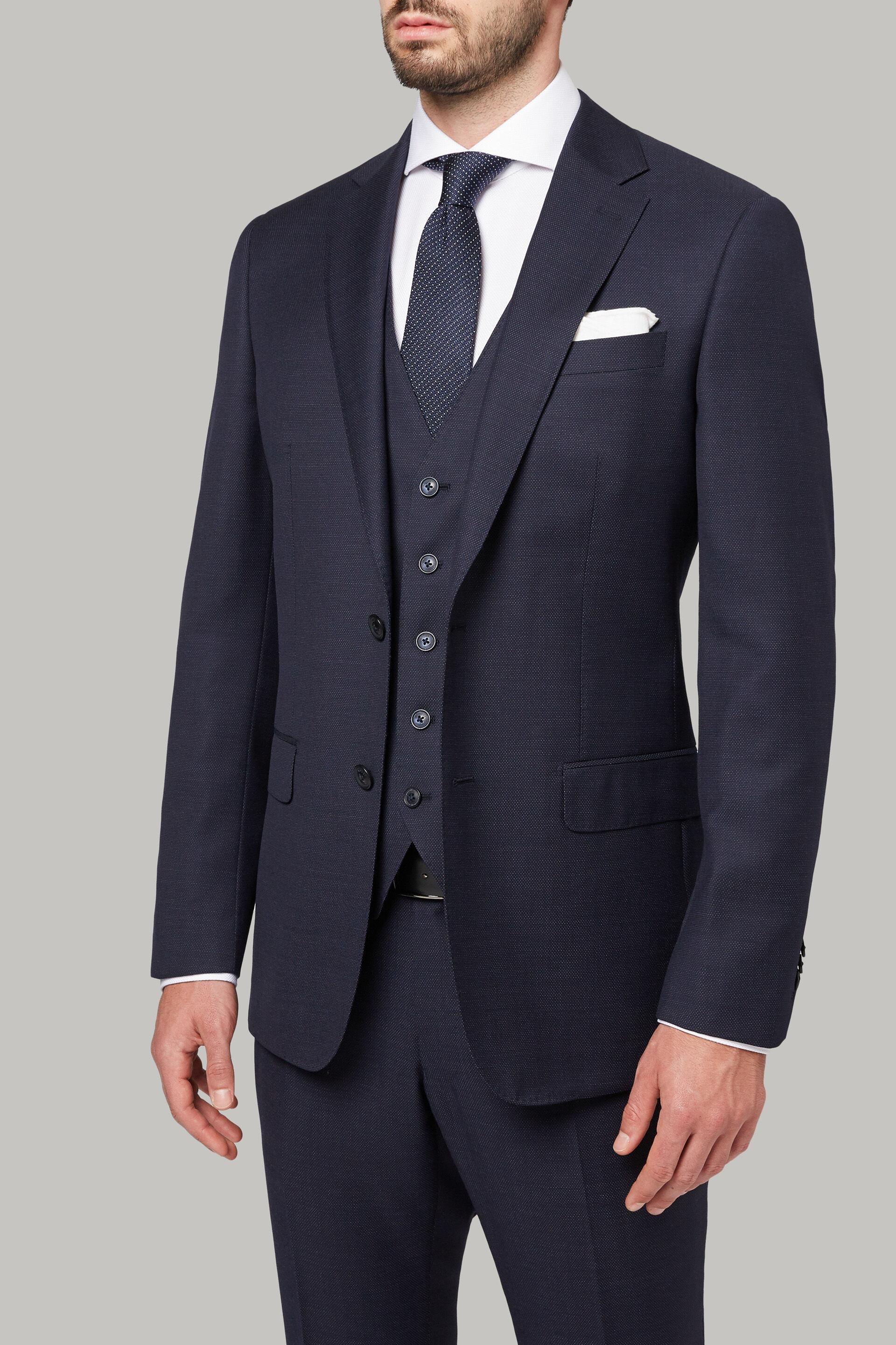 Blue Micro-Polka Dot Suit, 3901_BLU, large image number 1