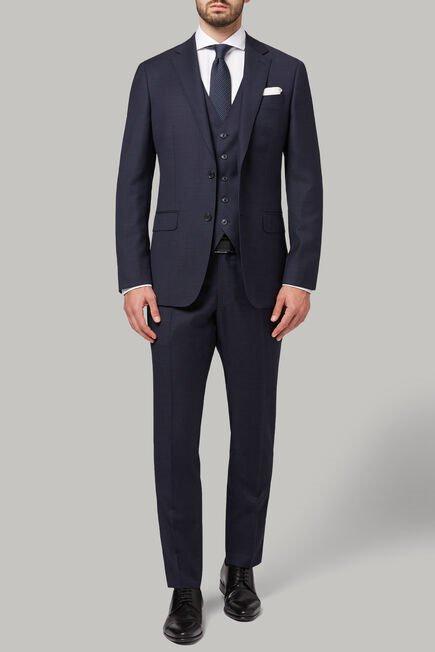 Blue Micro-Polka Dot Suit, 3901_BLU, large image number 2