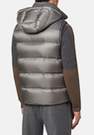 Boggi Milano - Grey Down-Filled Wool Gilet With Hood For Men