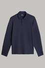 Boggi Milano - Navy Micro Nylon Long-Sleeved Polo Shirt