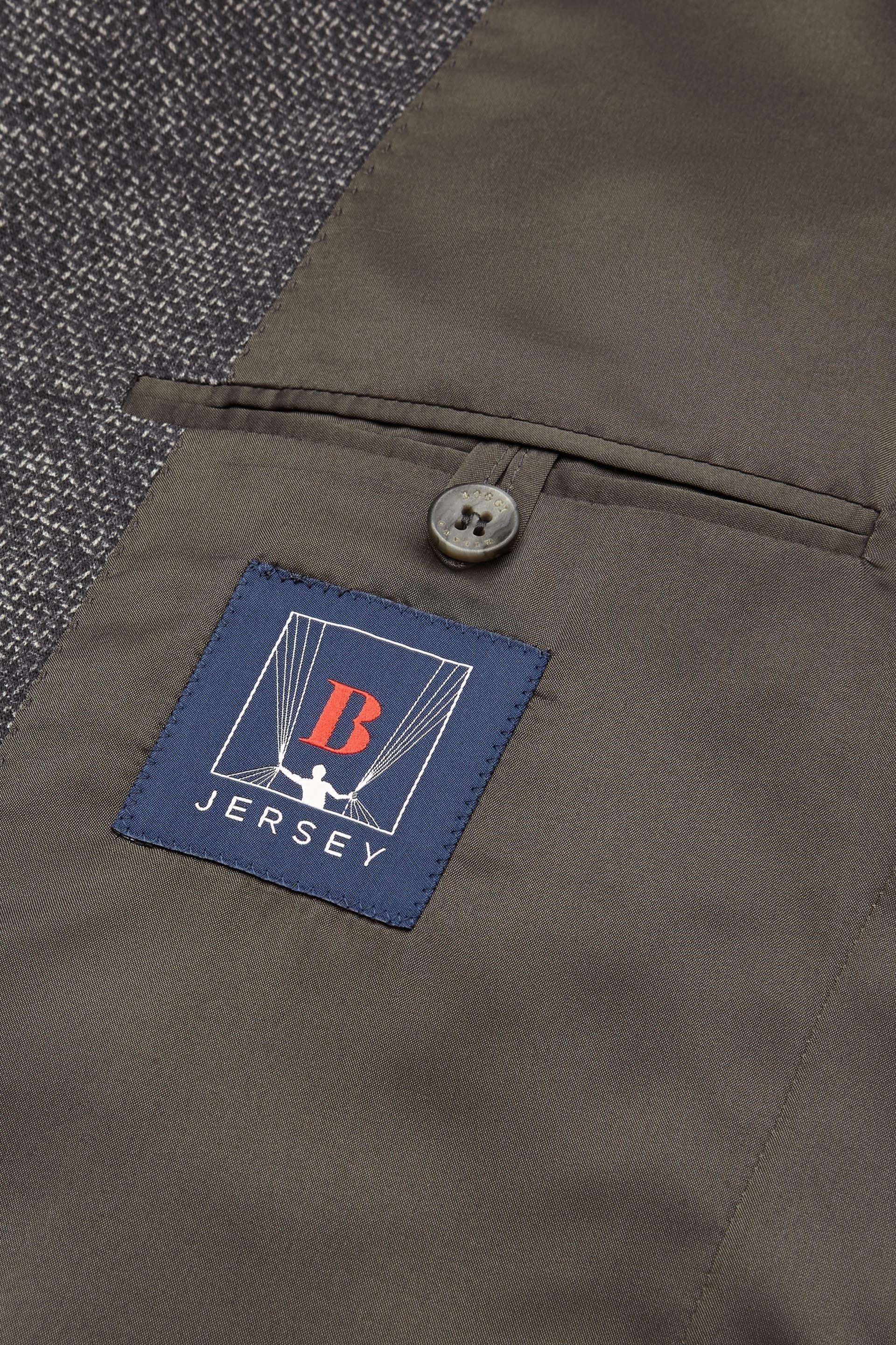 Grey Printed Wool Jersey Jacket, , large image number 5