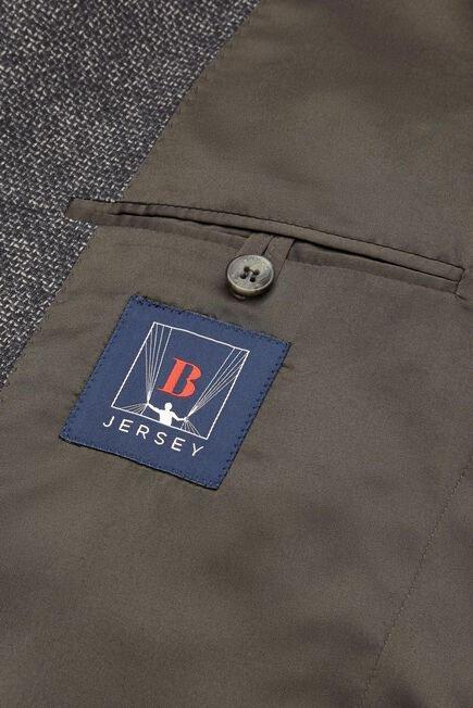 Grey Printed Wool Jersey Jacket, Grey, large image number 7