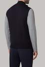 Boggi Milano - Navy Full-Zip Merino Wool And Jersey Knitted Waistcoat For Men - Regular