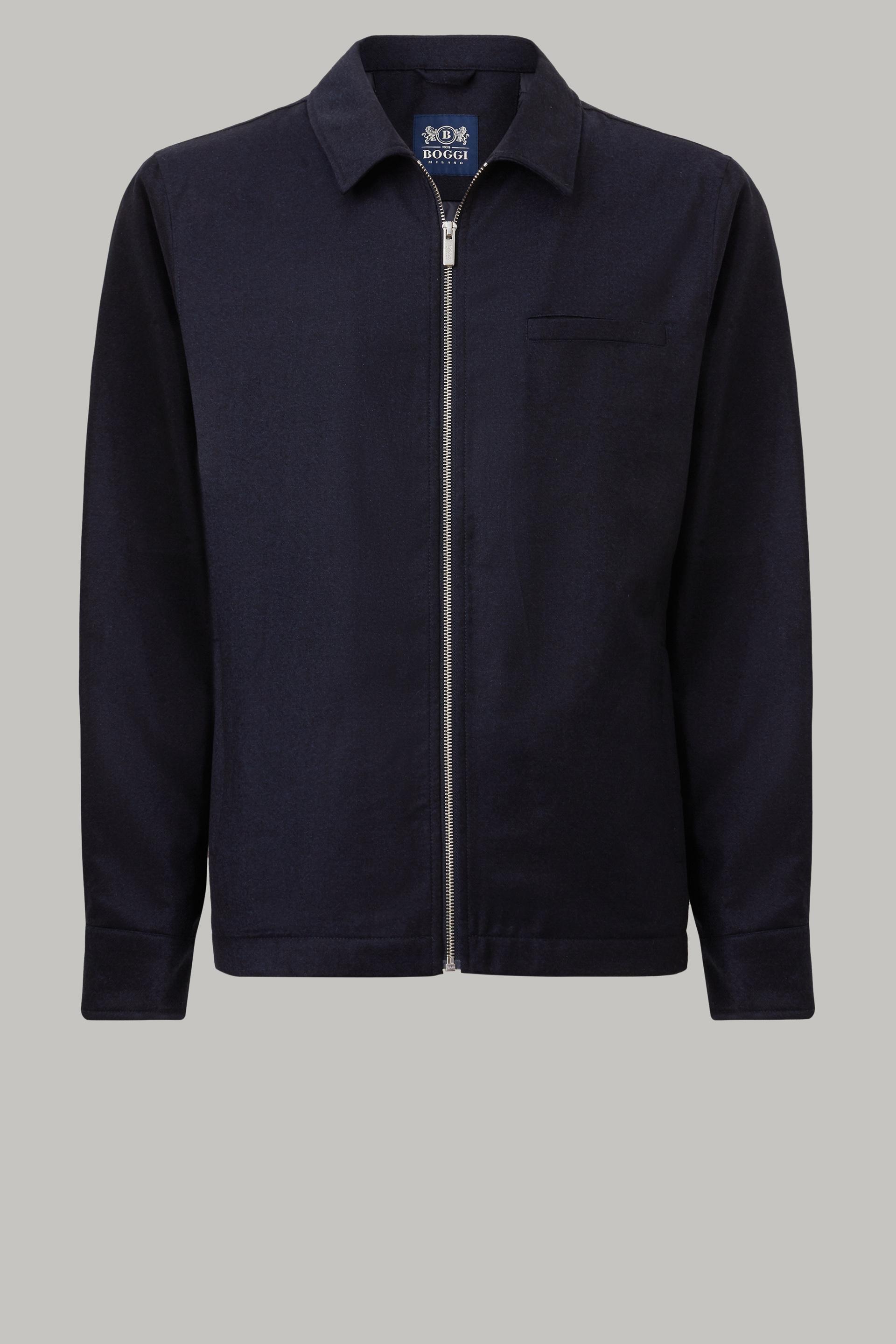 Navy Padded Flannel Jacket, 3901_NAVY, large image number 9