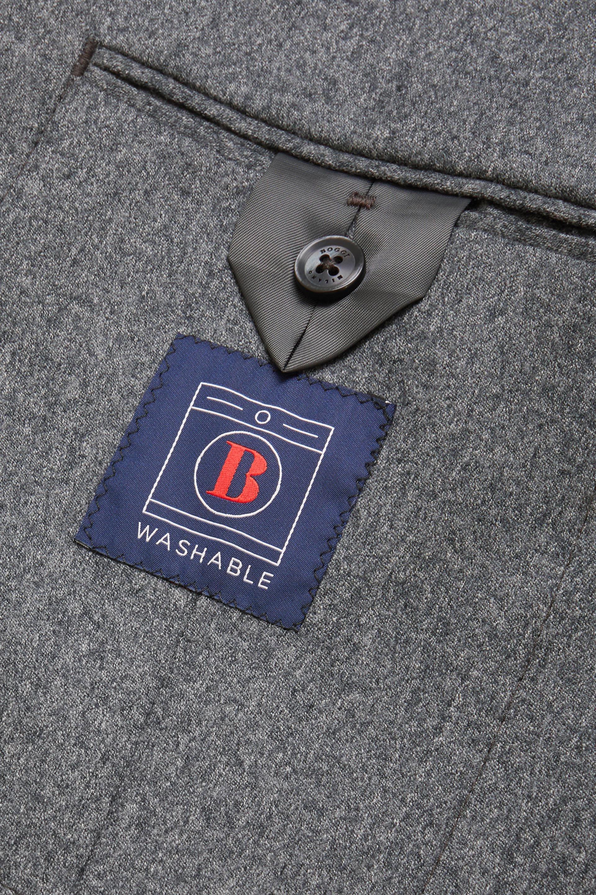 Boggi Milano - Grey B-Washable Flannel Jacket