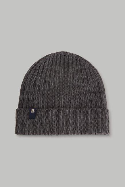 Charcoal Wool Beanie Hat For Men, , large image number 0
