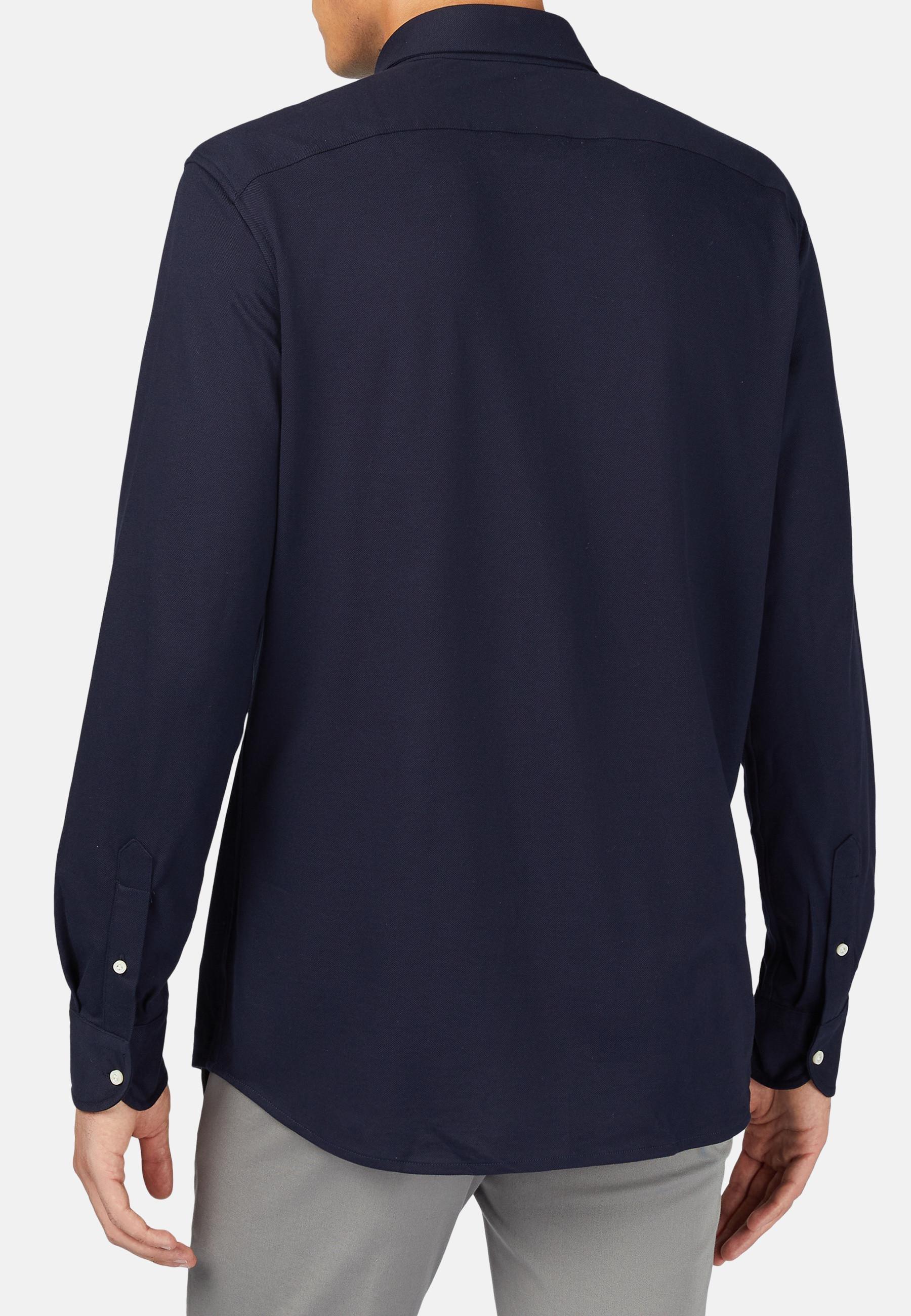 Boggi Milano - Blue Cotton Pique Polo Shirt