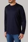 Boggi Milano - Blue Long-Sleeved Pima Cotton Jersey T-Shirt