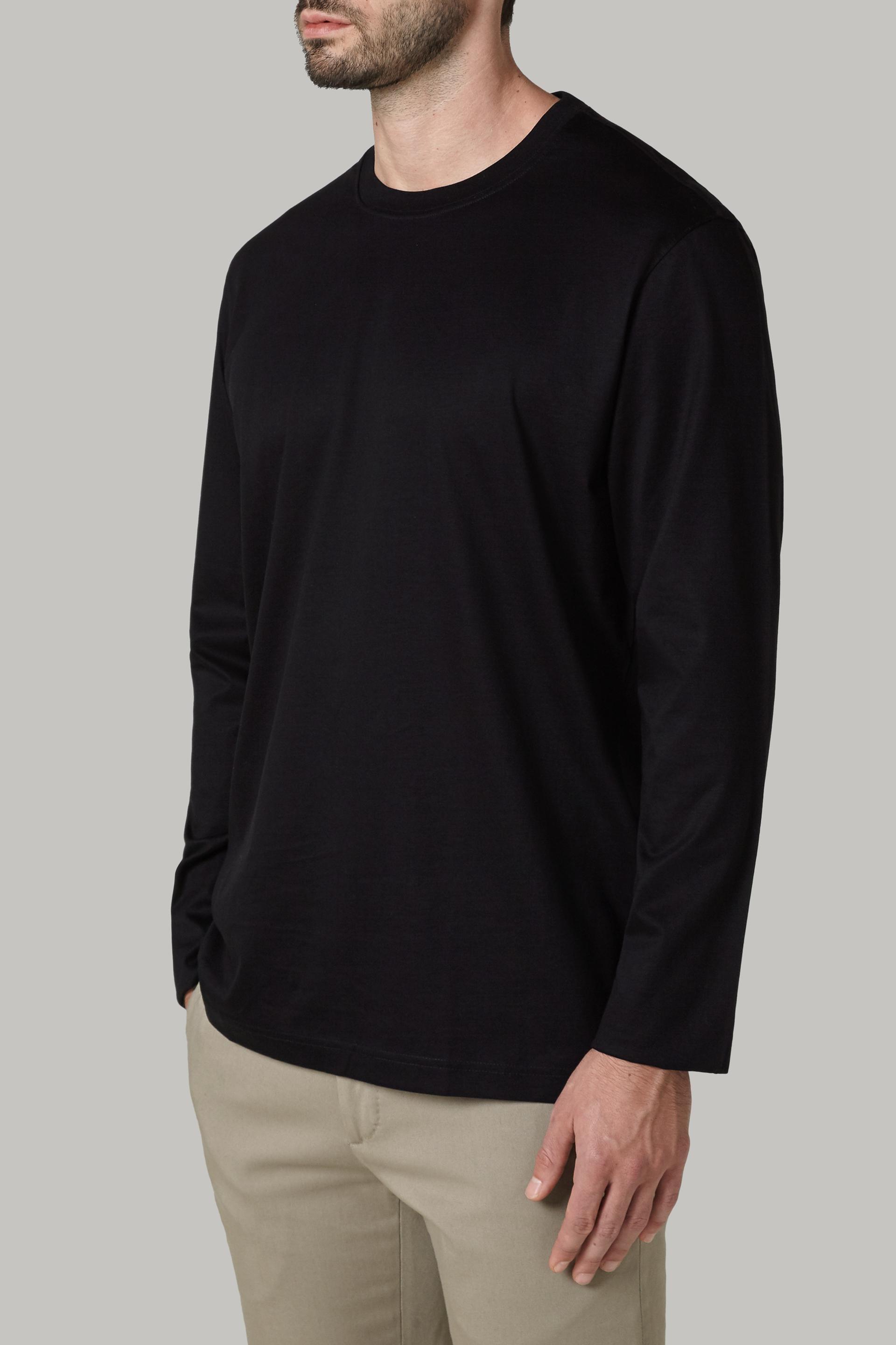Long-Sleeved Solid Basic T-Shirt, , large image number 1