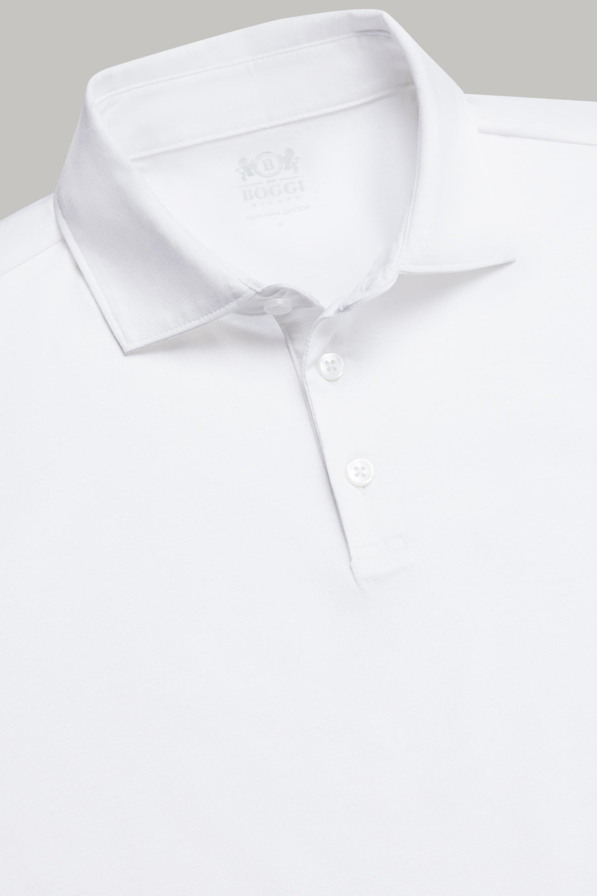 Boggi Milano - White Pima Cotton Jersey Polo Shirt