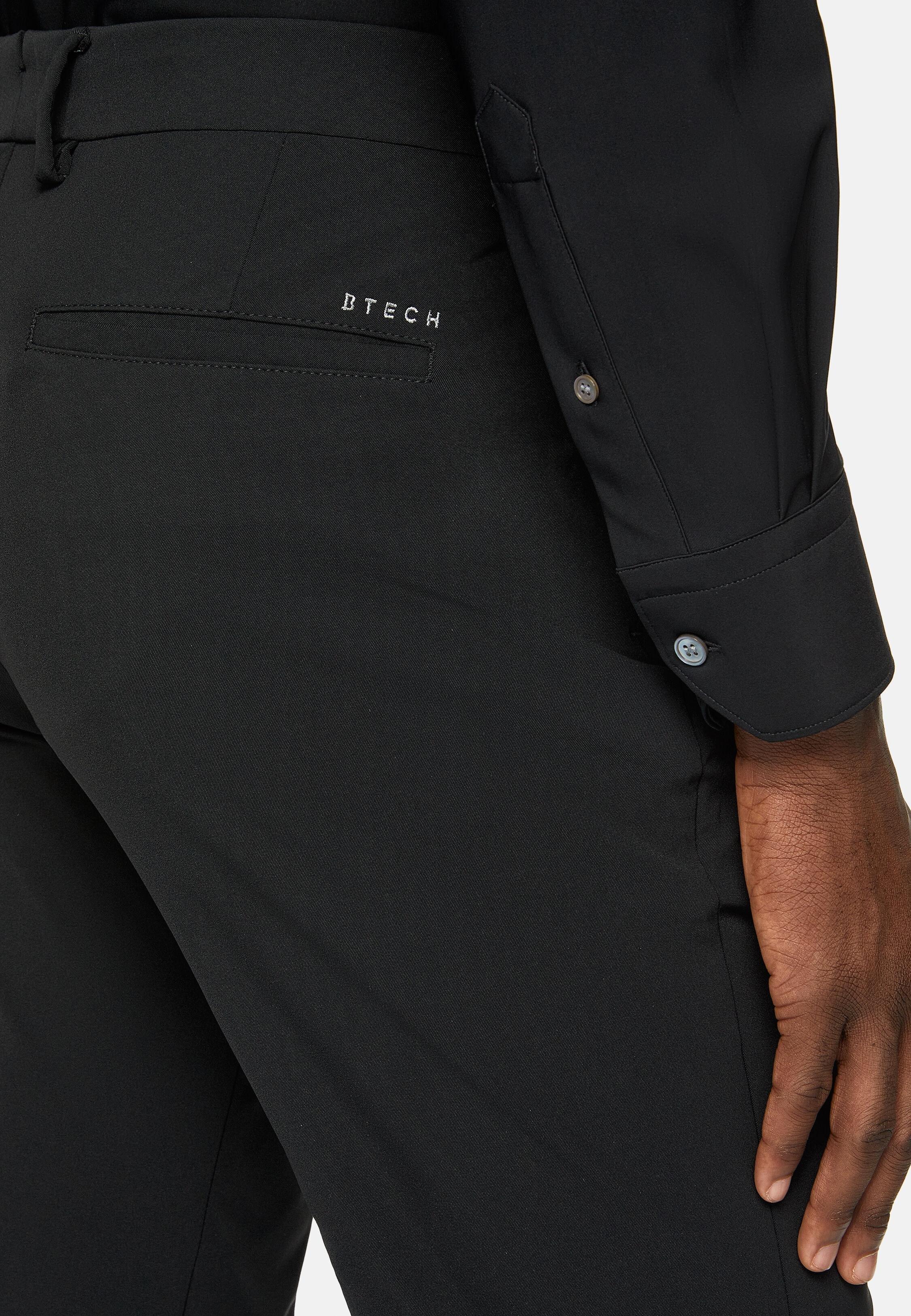 Performance B Tech Stretch Nylon Pants Black, 3901_BLAC, large image number 3