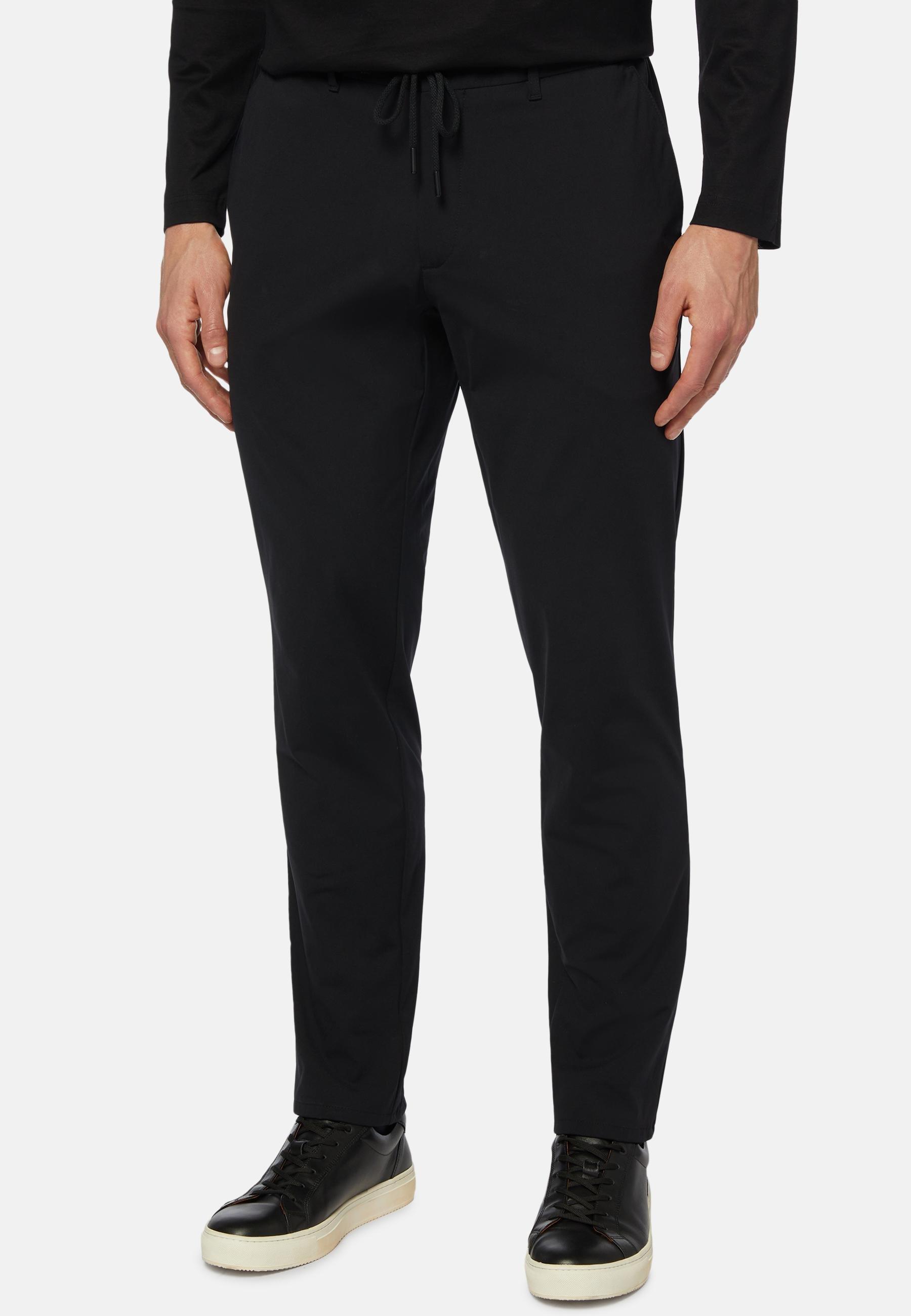 Black B Tech Stretch Nylon Trousers, , large image number 0