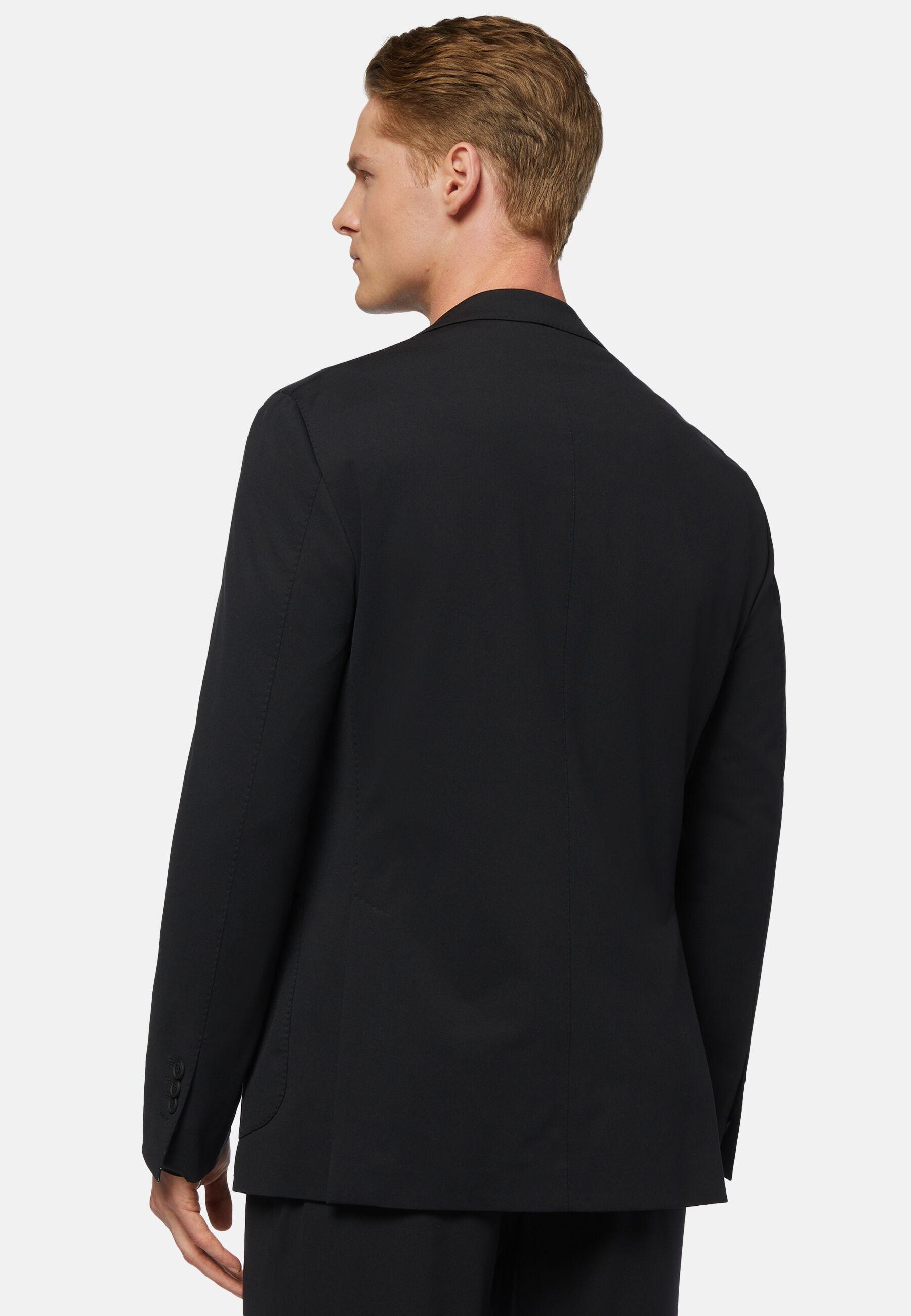 BTech Black Stretch Nylon Blazer Black, Black, large image number 3