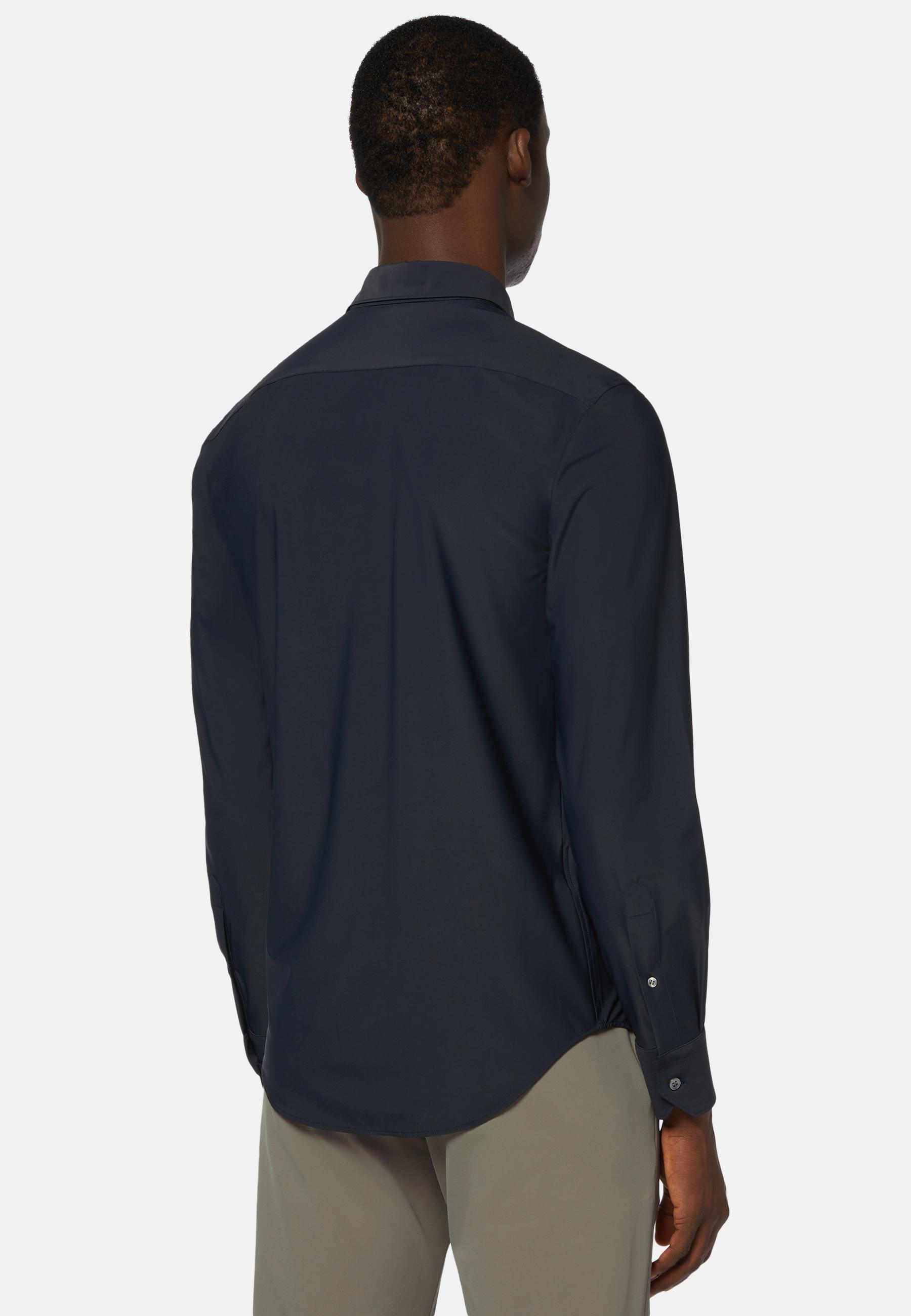 Boggi Milano - Navy Stretch Nylon Slim Fit Shirt