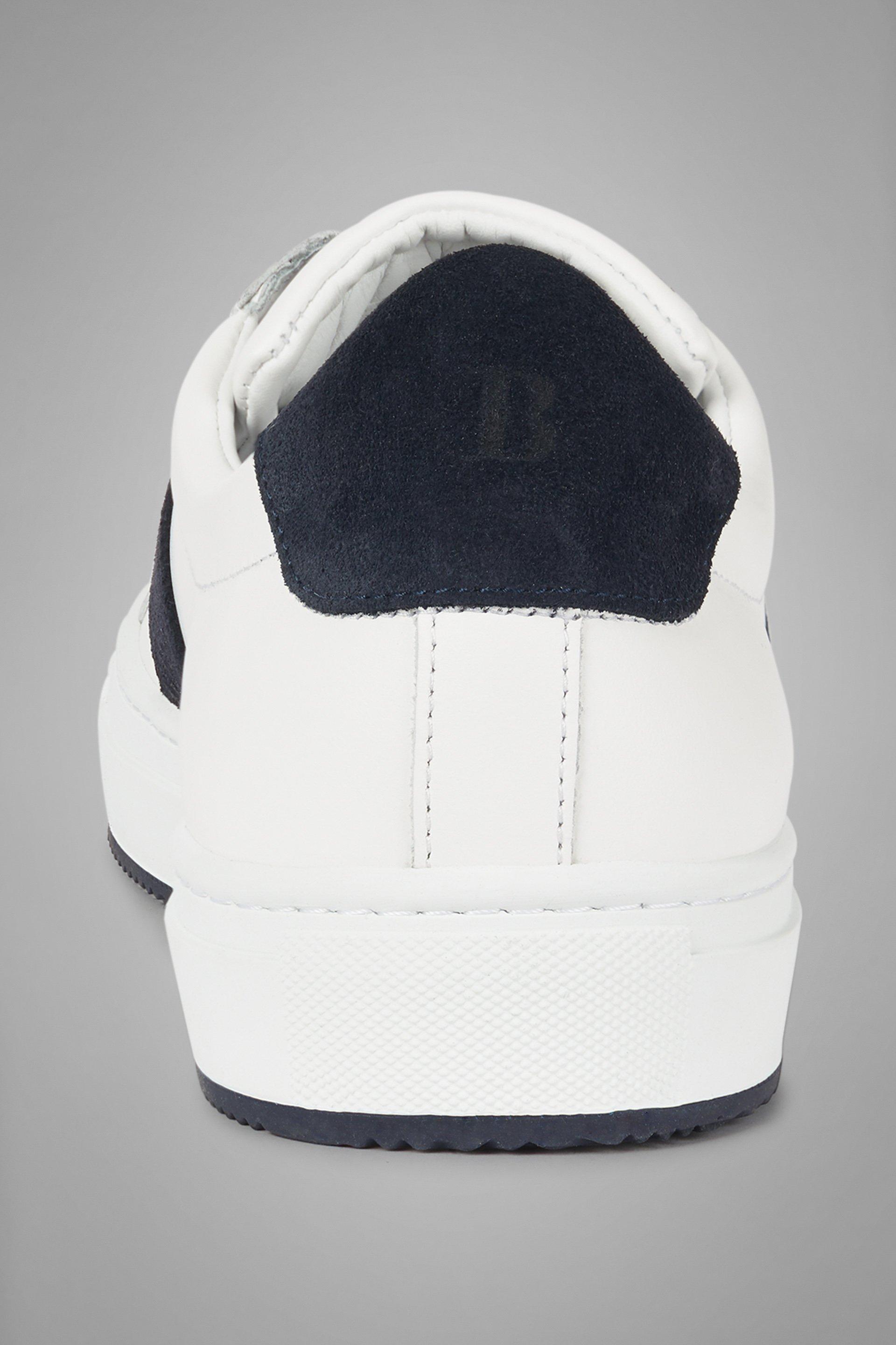 White Striped Leather Trainers, , large image number 6