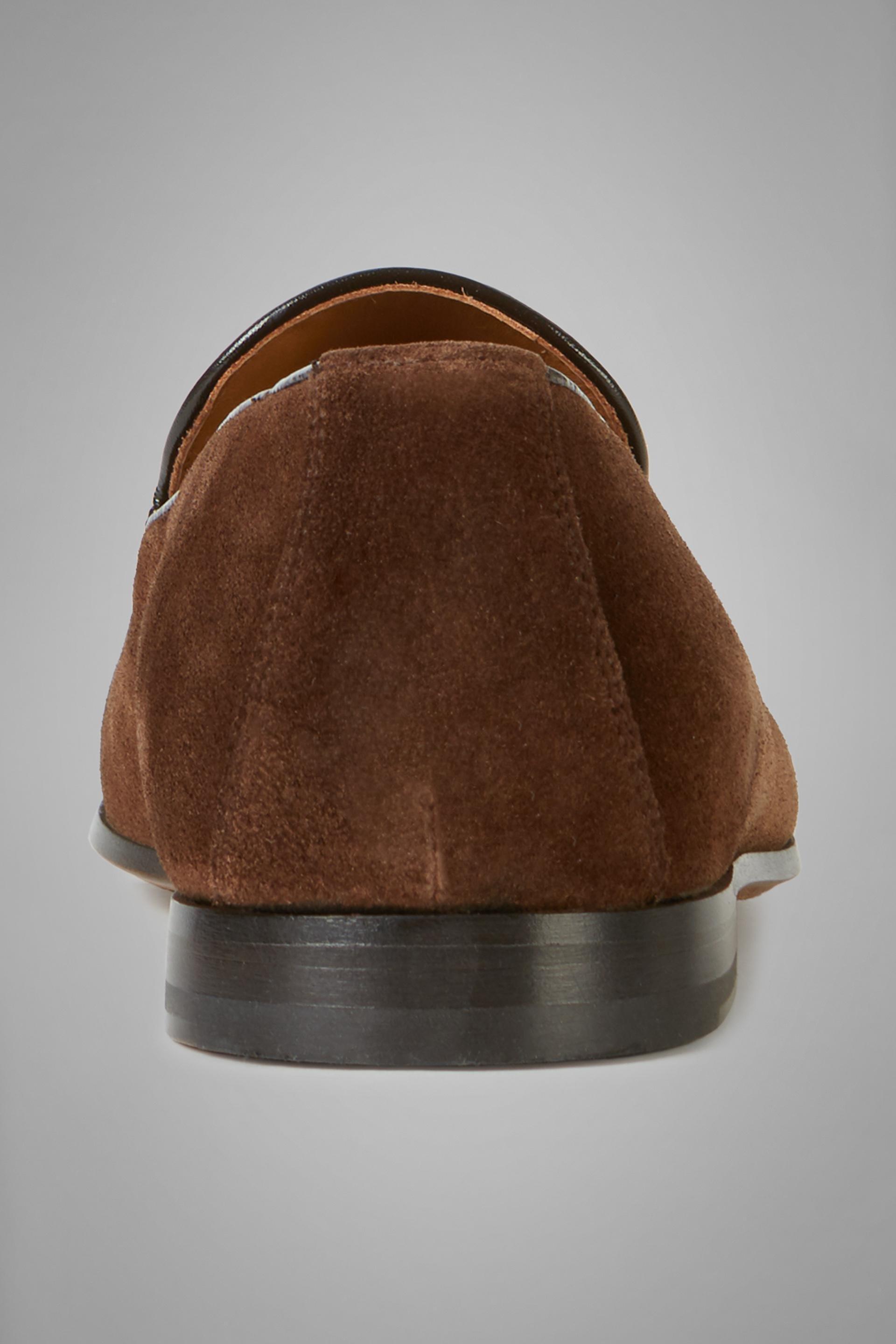 Brown Tassel Details Suede Loafers, , large image number 5