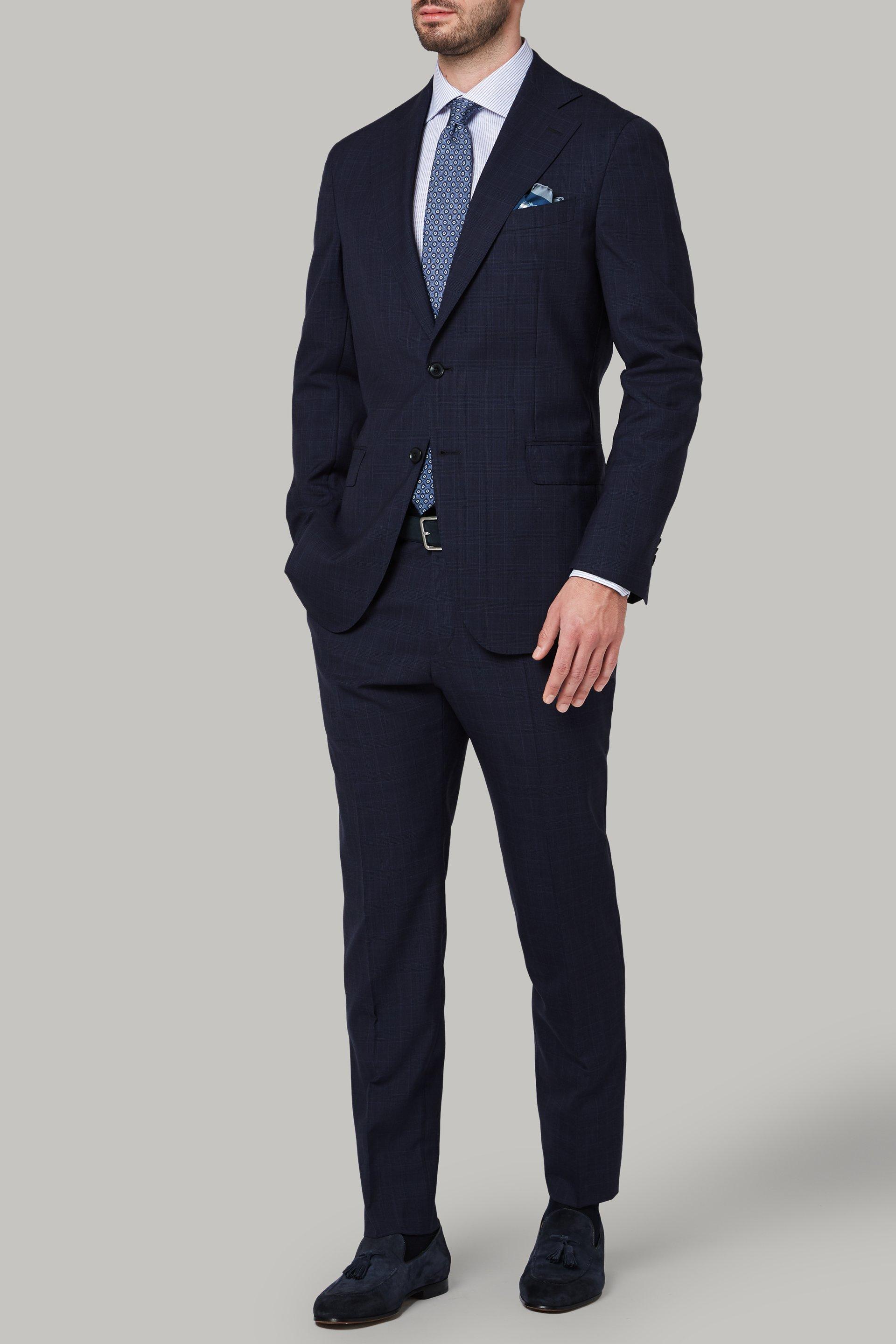 Blue Wool Capri Suit, , large image number 1