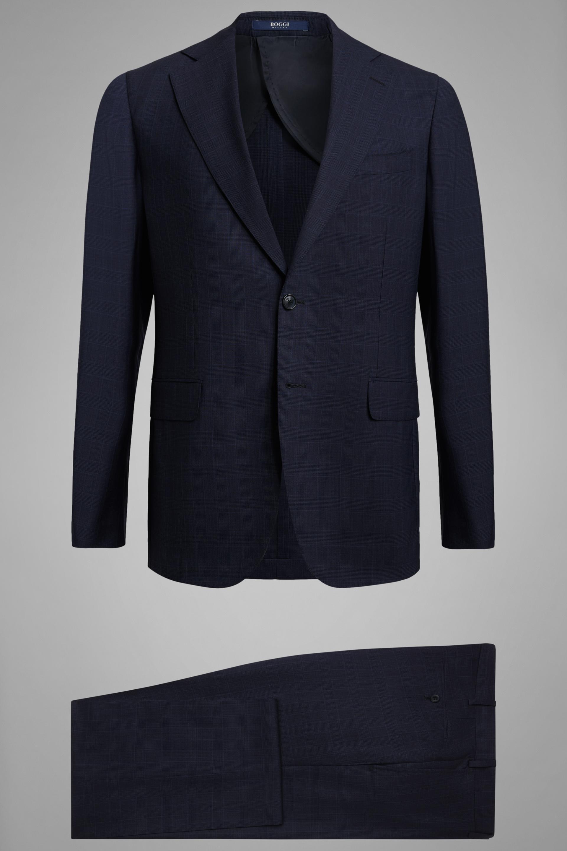 Blue Wool Capri Suit, , large image number 2
