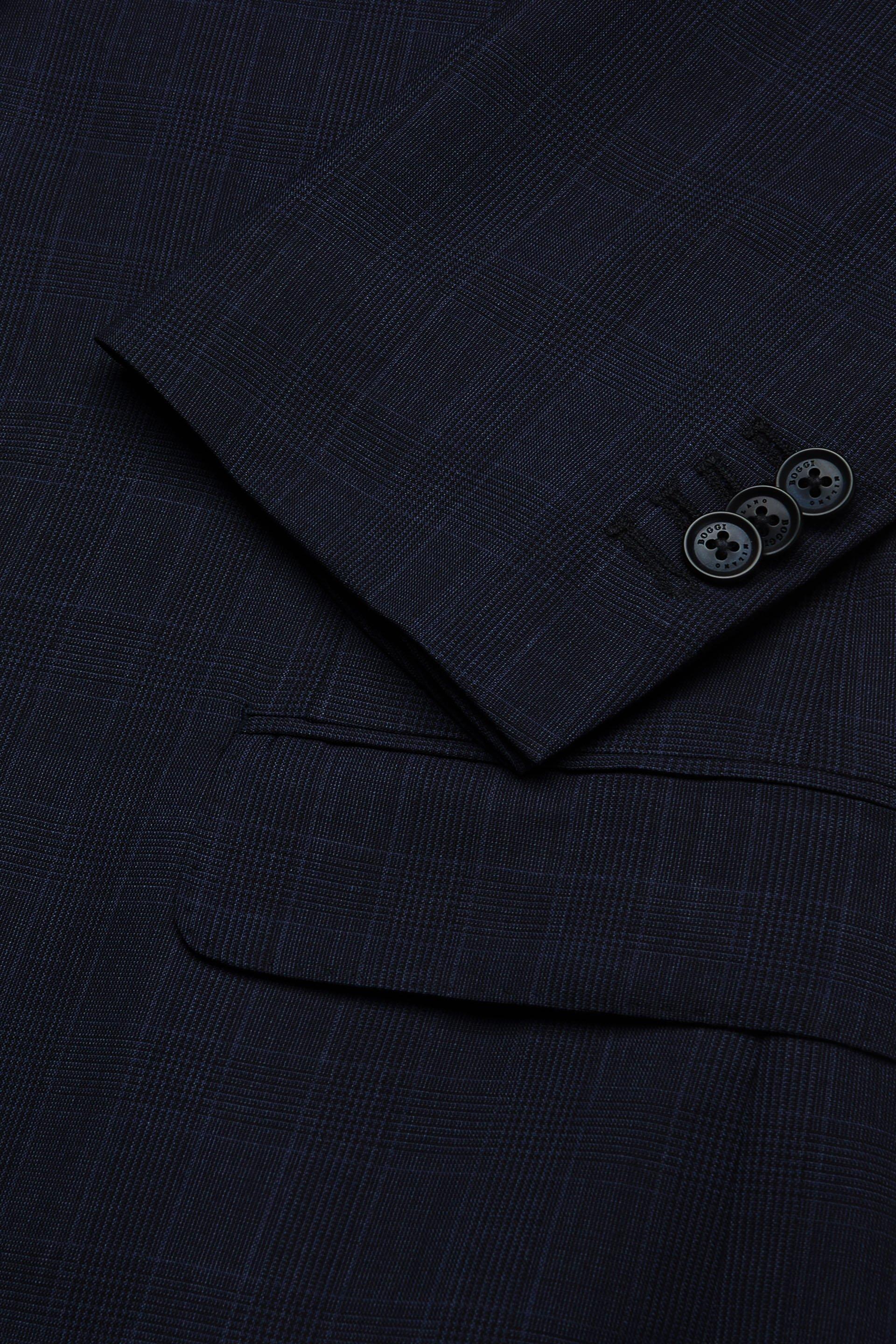 Blue Wool Capri Suit, , large image number 4