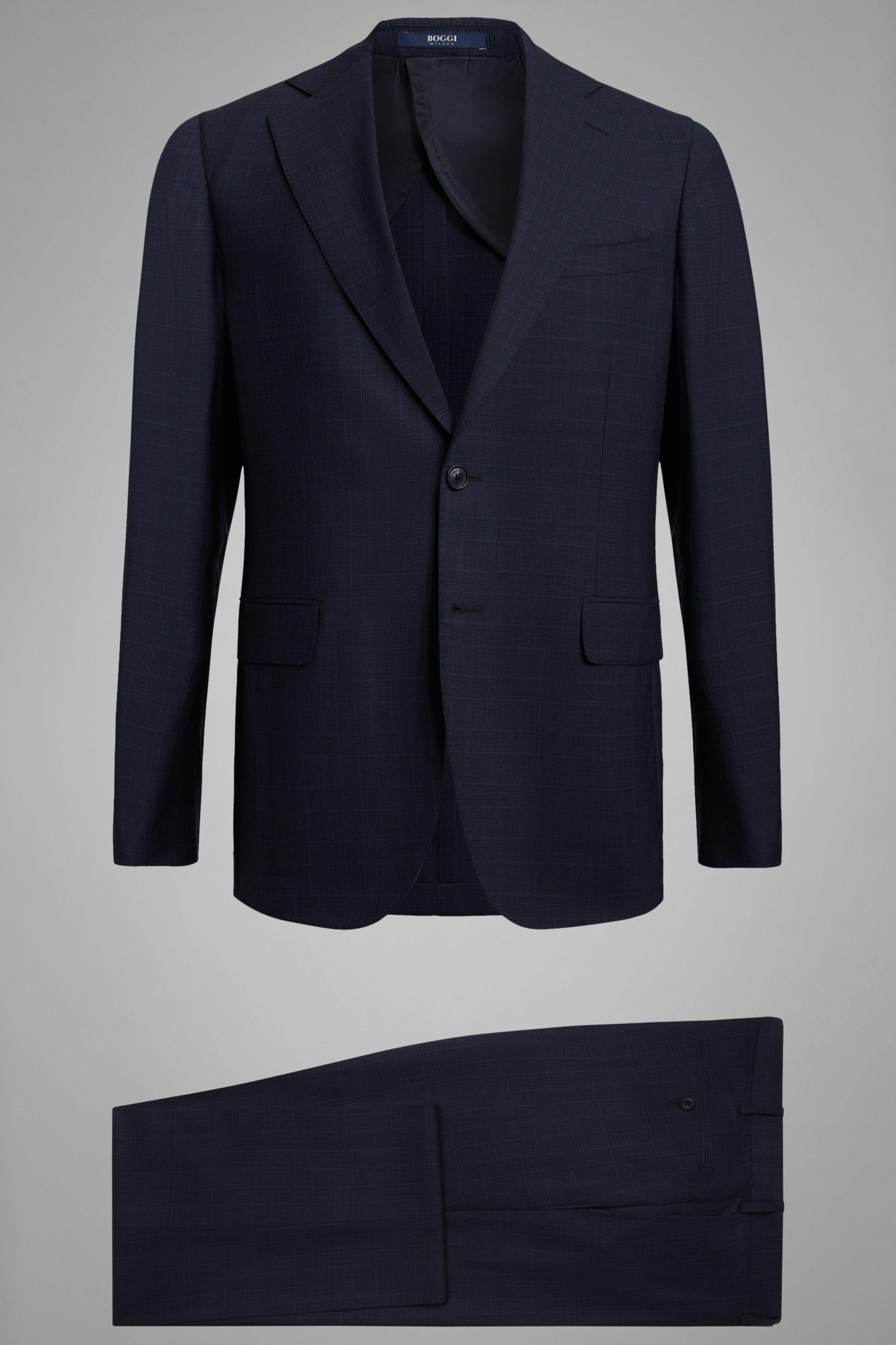 Blue Wool Capri Suit, , large image number 9