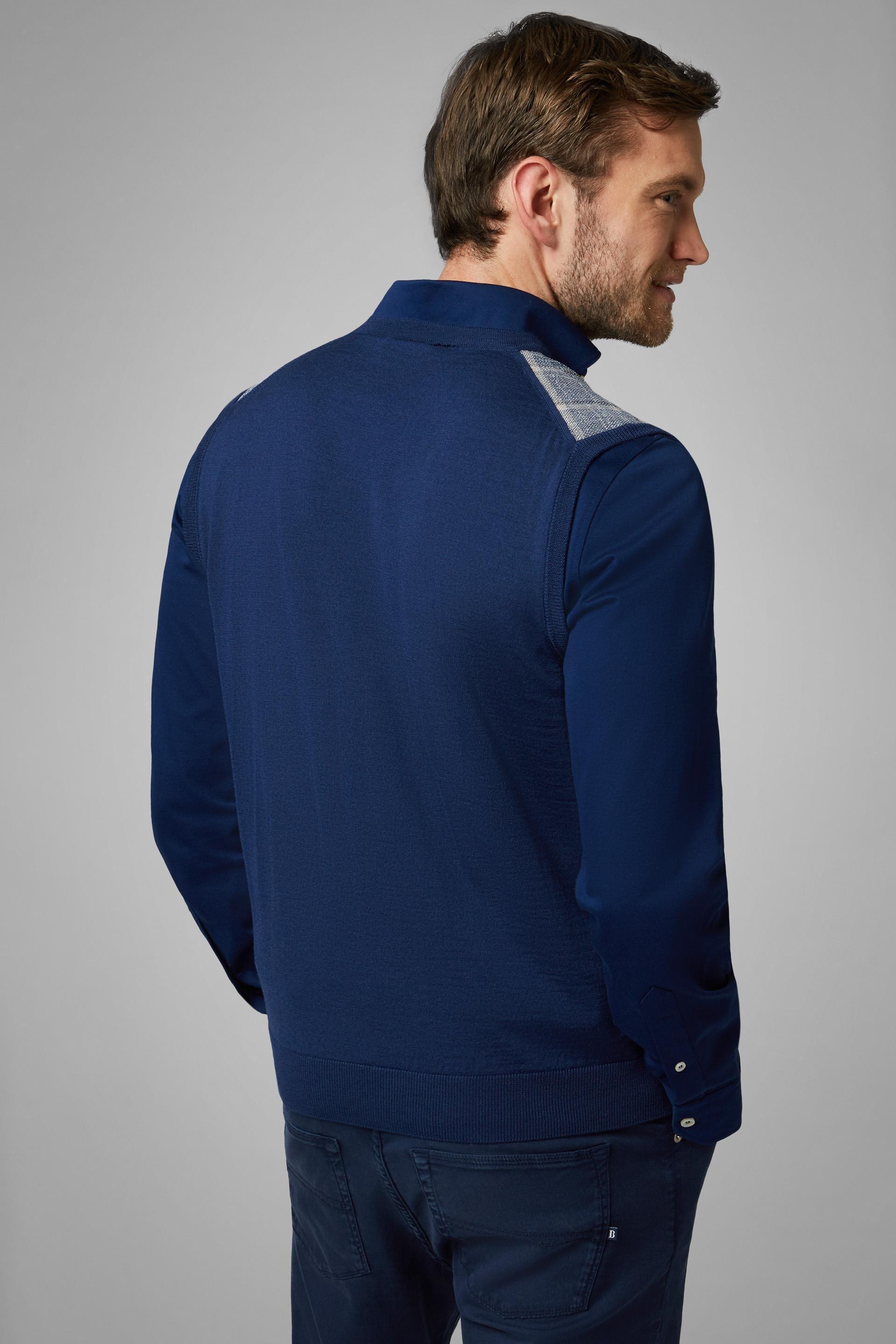Blue Slim Gilet, , large image number 3