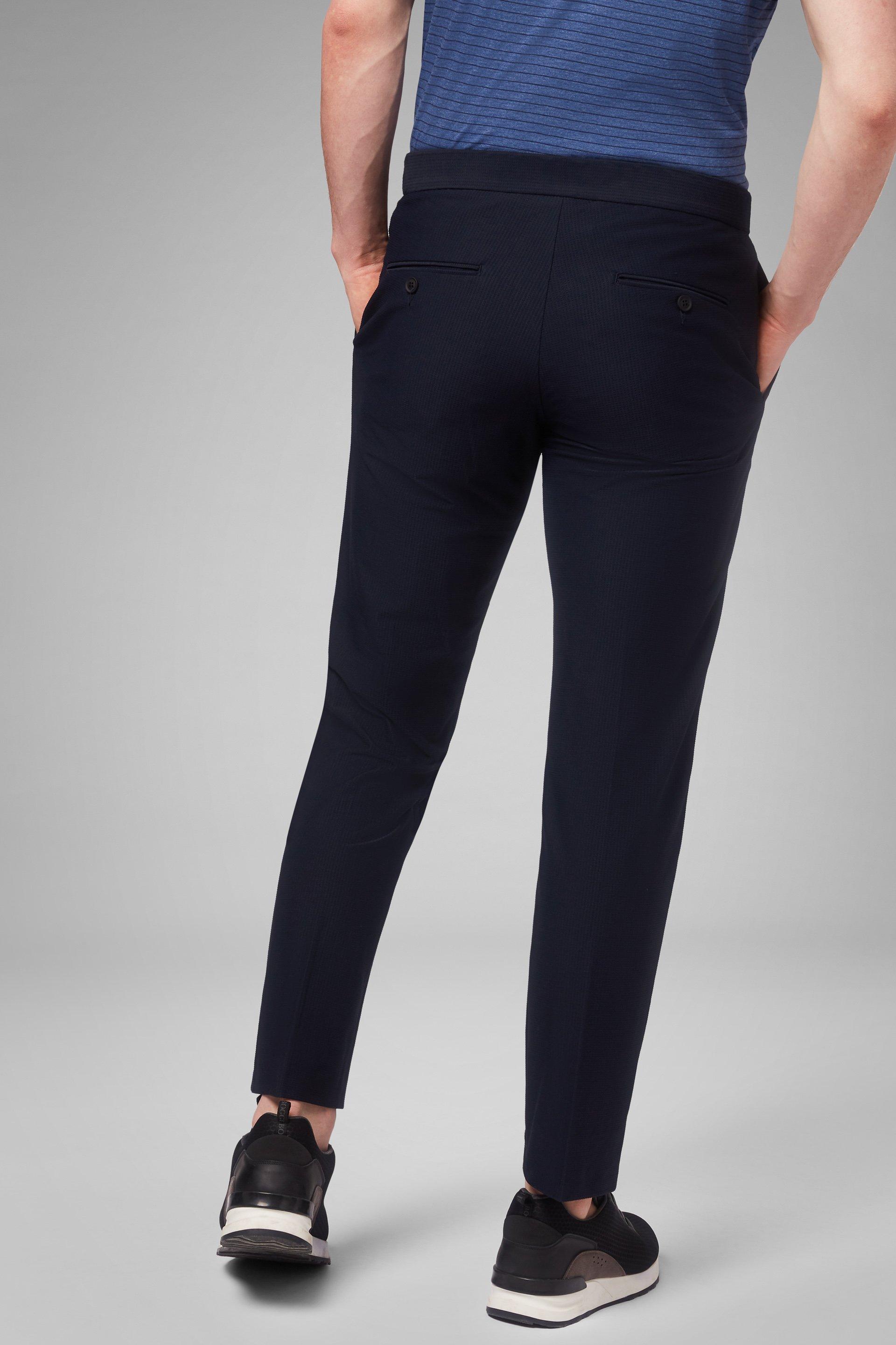 Navy Technical Jersey Trousers - Slim, , large image number 1