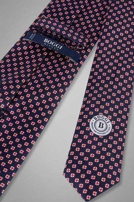 رابطة عنق من الحرير بتصميم ورد مطبوع, , large image number 2