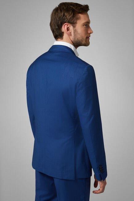 Blue Cornflower Wool Blend Aria Blazer For Men - Slim, Bluette, large image number 4