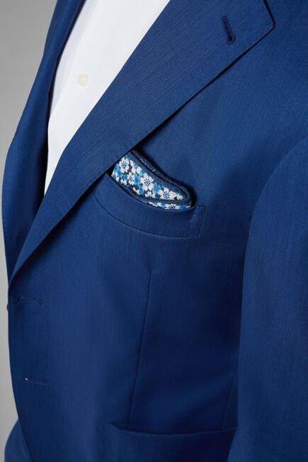 Blue Cornflower Wool Blend Aria Blazer For Men - Slim, Bluette, large image number 13
