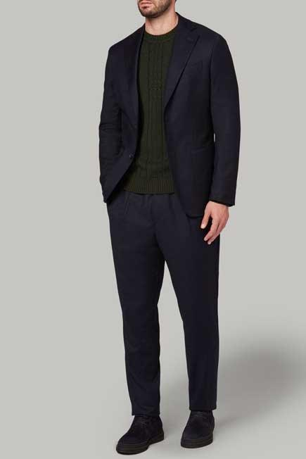 Blue B-Washable Flannel Jacket, Blue, large image number 0