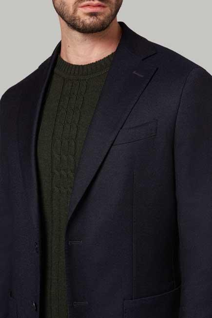 Blue B-Washable Flannel Jacket, Blue, large image number 2