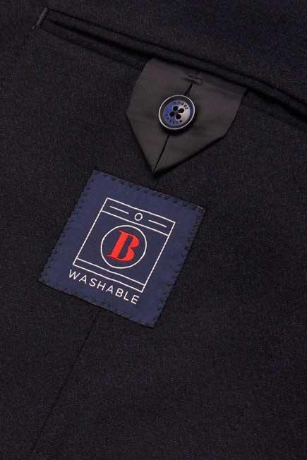 Blue B-Washable Flannel Jacket, Blue, large image number 4