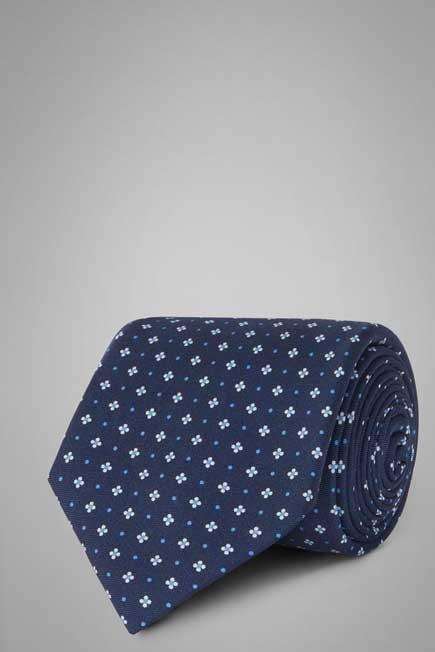 رابطة عنق من الحرير بتصميم ورد مطبوع, , large image number 0