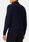 Boggi Milano - Navy Wool/Cashmere Half Zip Jumper For Men