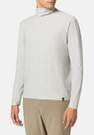 Boggi Milano - Grey Long-Sleeved High Neck T-Shirt In Technical Fabric For Men