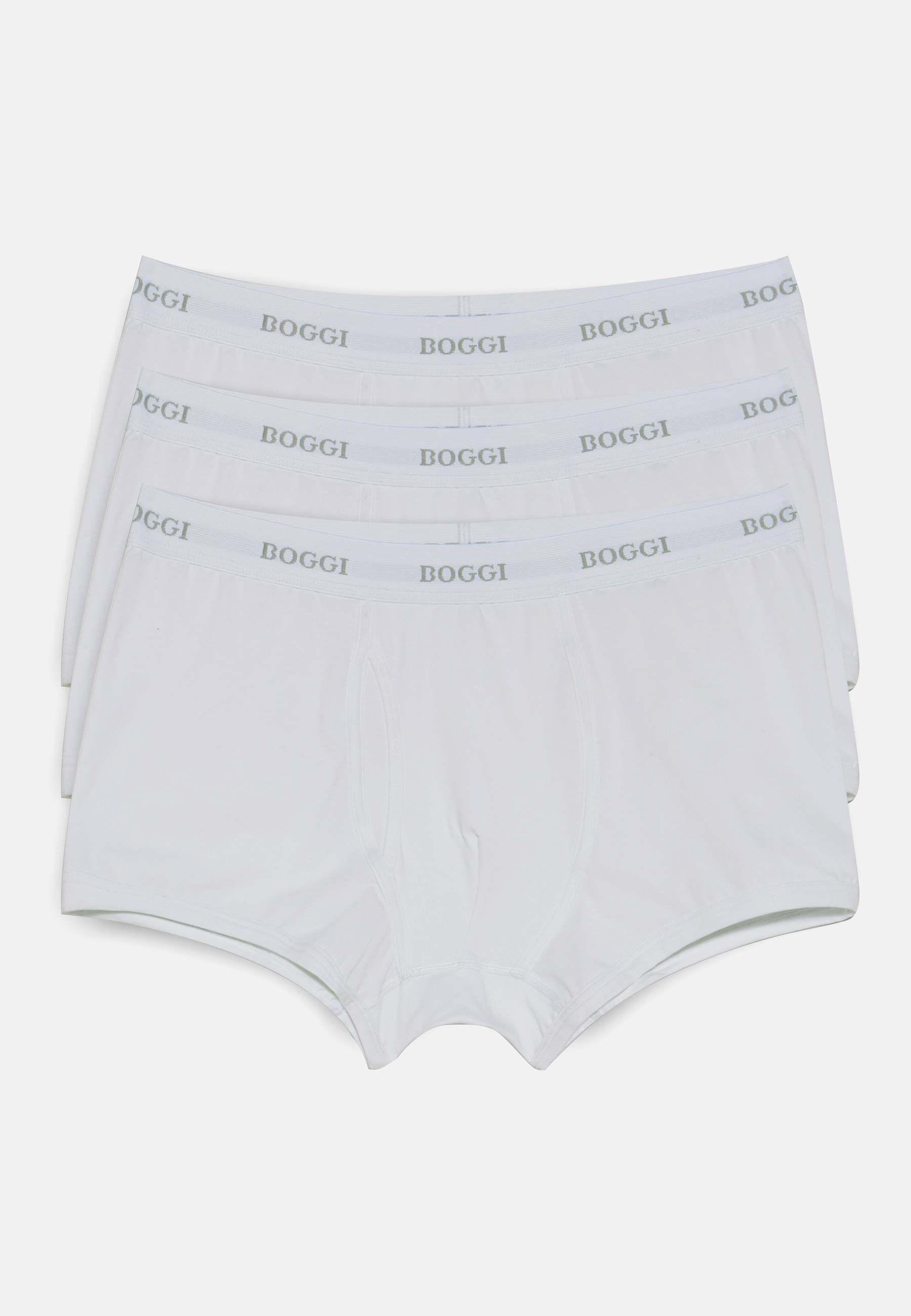 Boxer Shorts in Stretch Cotton Jersey, White, White, large image number 2
