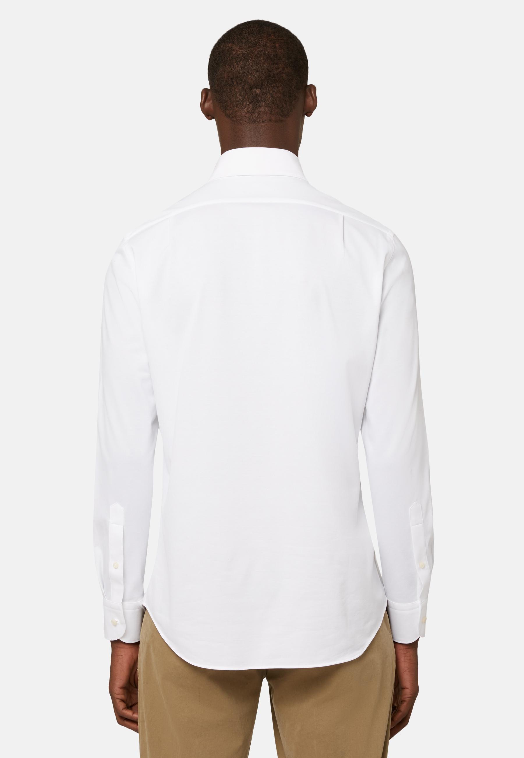 Boggi Milano - White Japanese Jersey Polo Shirt