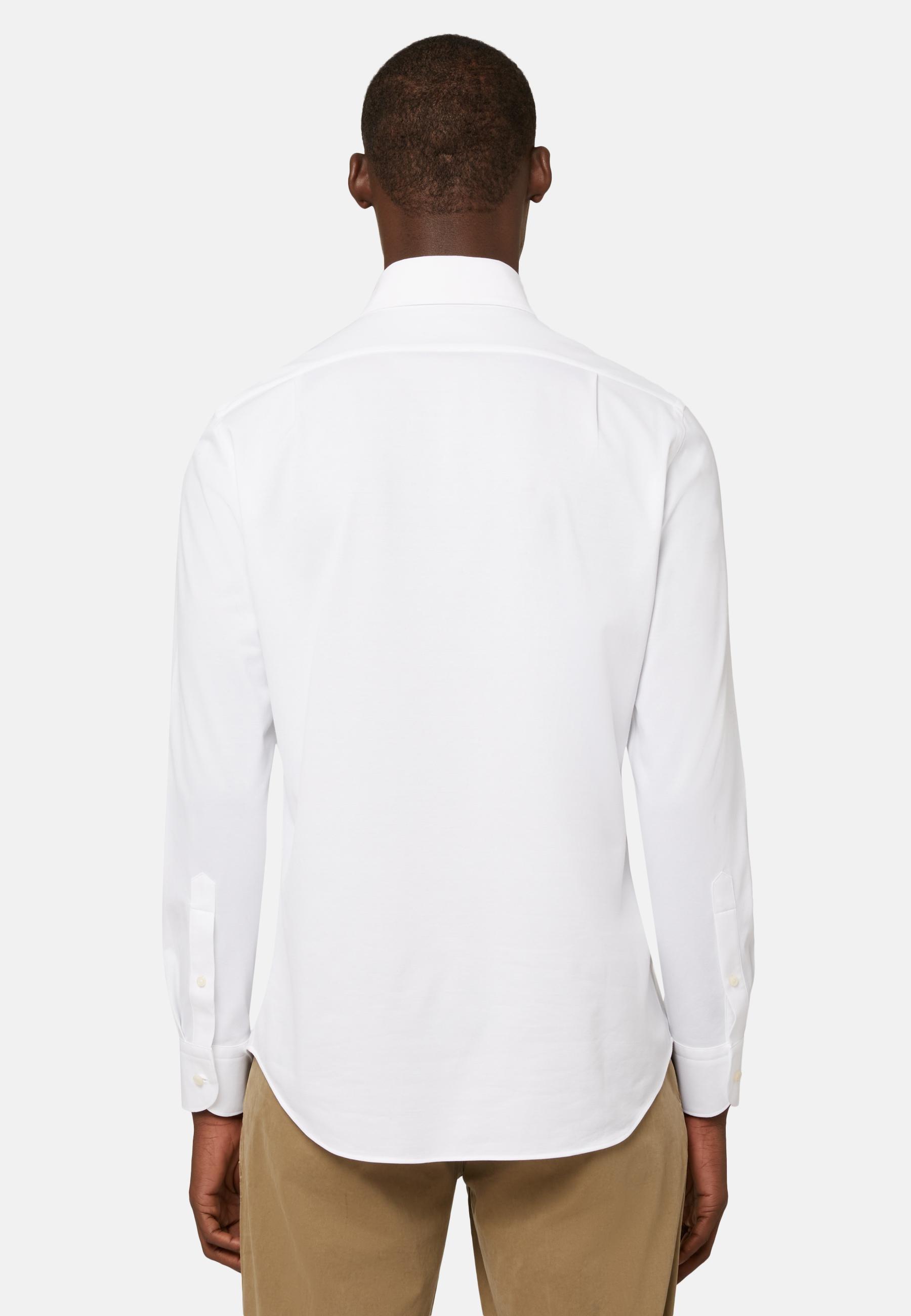 White Japanese Jersey Polo Shirt, 3901_WHIT, large image number 2