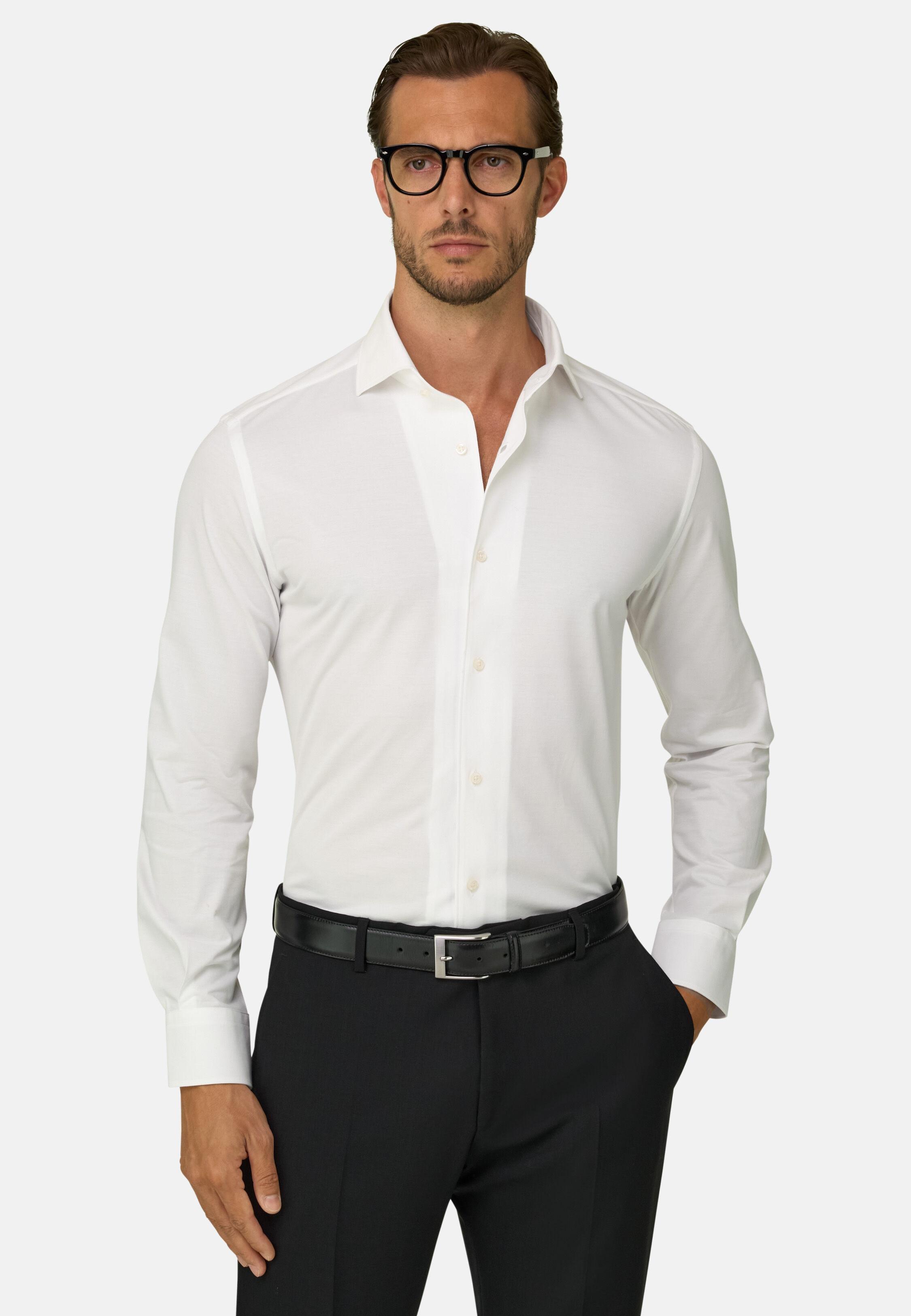 Polo Shirt in Regular Fit Japanese Jersey, White, White, large image number 2