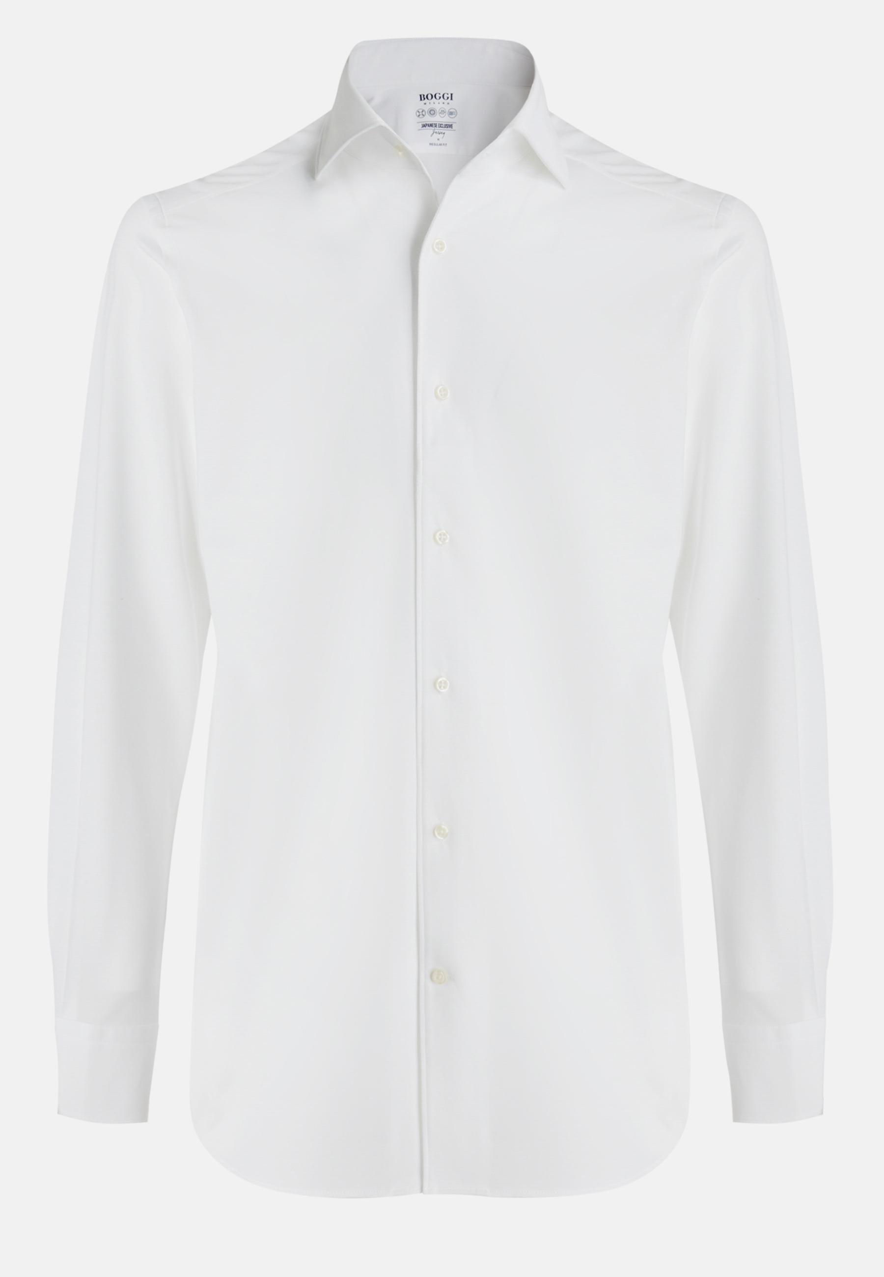 Boggi Milano - White Japanese Jersey Polo Shirt