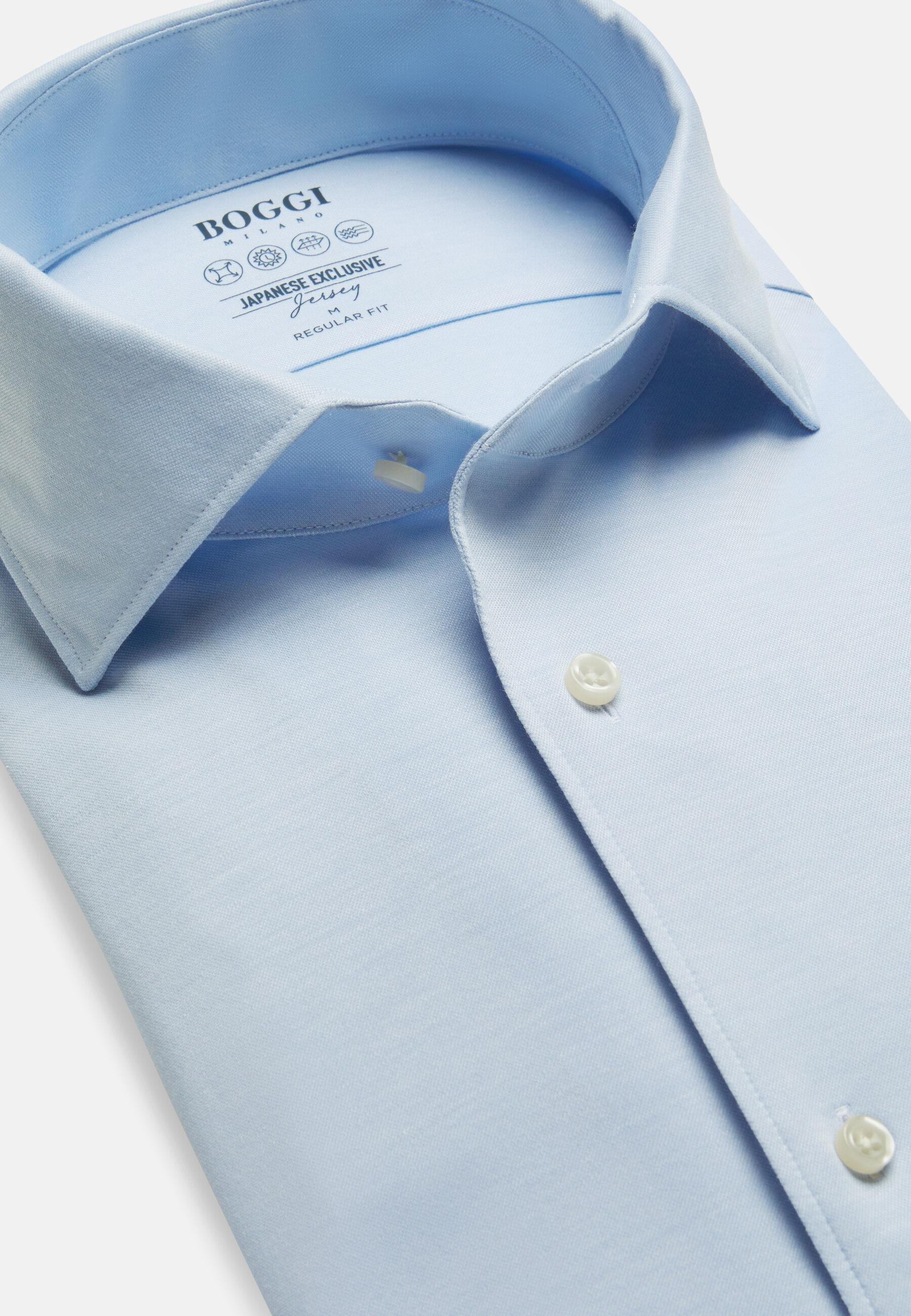 قميص بولو جيرسي ياباني بقصة عادية أزرق, 3901_LTBL, large image number 7