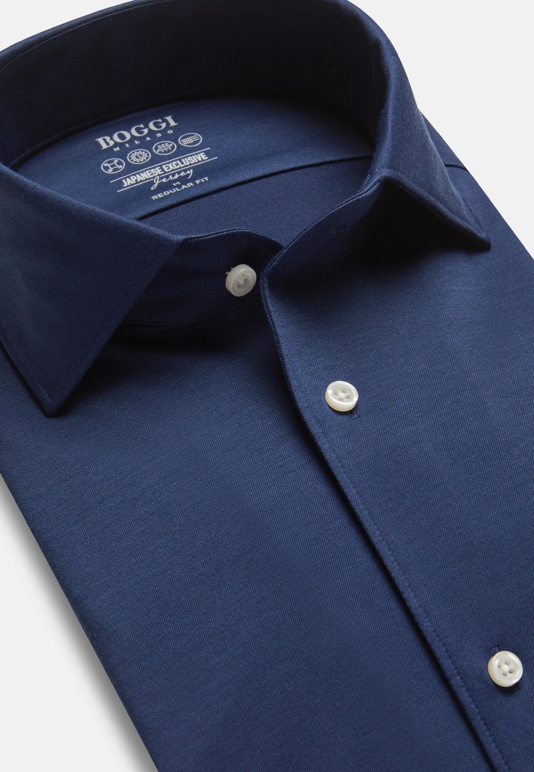 Boggi Milano - Blue Japanese Jersey Polo Shirt